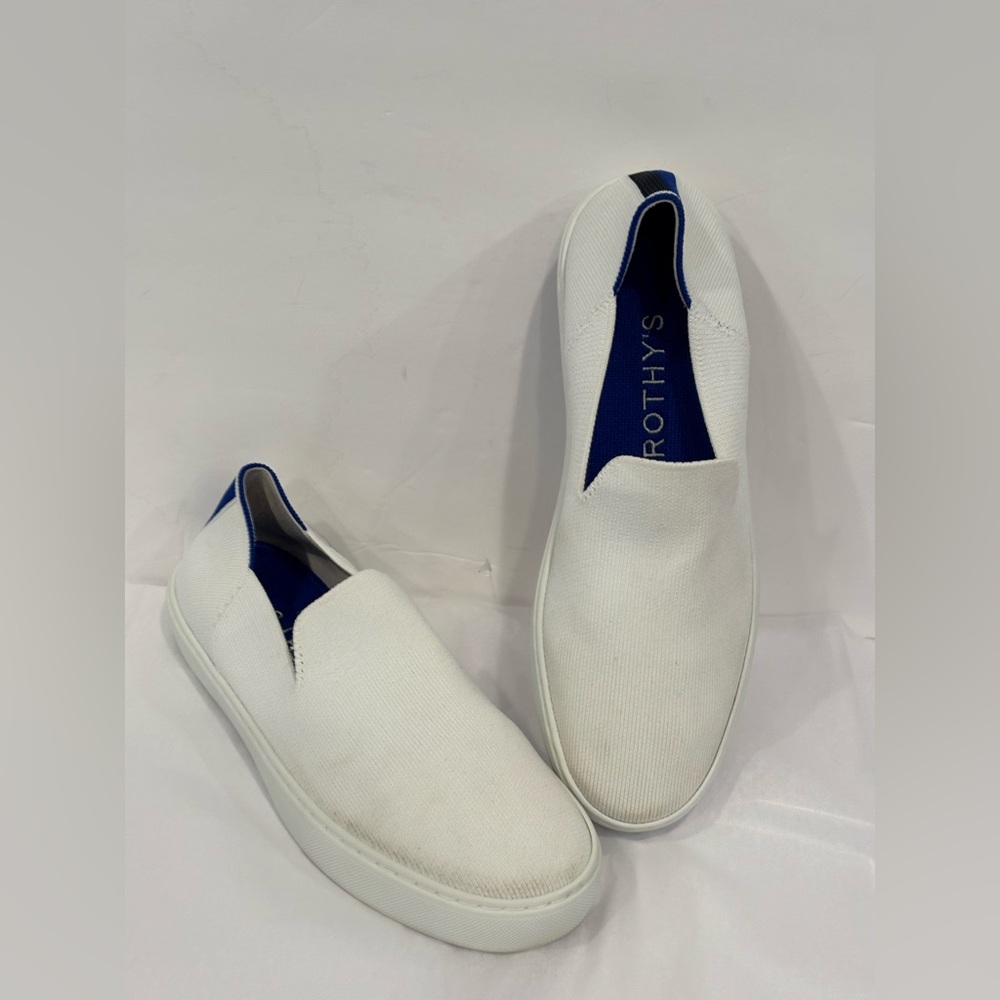 Rothy's The Original Slip On Sneaker in White, size 8.5 - Picture 1 of 7